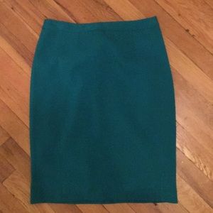 Deep Green knee length pencil skirt